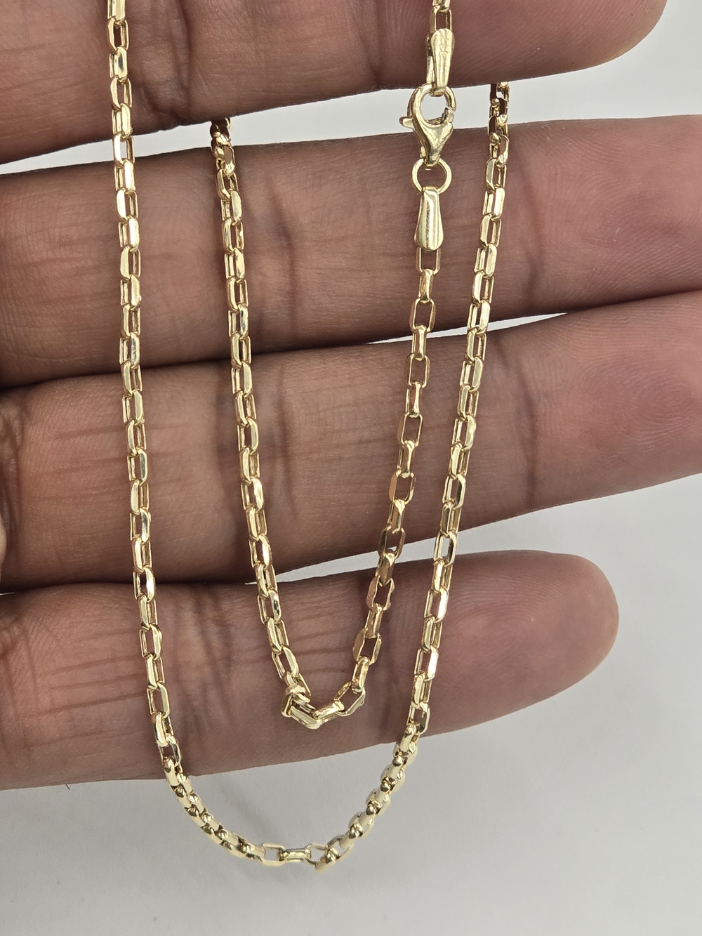 10kt Real Gold Rolo Chain 2 mm 17 Inches